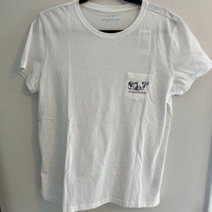 Vineyard Vines Women's Graphic T-shirt - Size Large - White